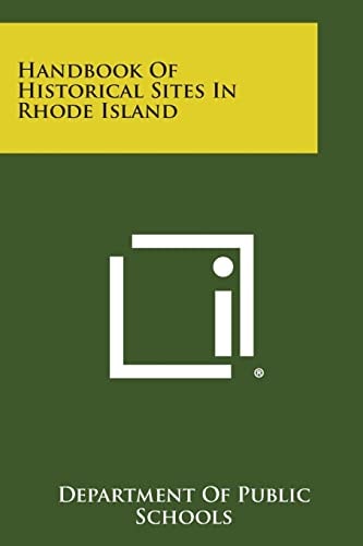 Handbook Of Historical Sites In Rhode Island