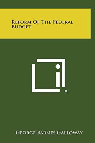 Reform of the Federal Budget