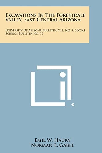 Excavations in the Forestdale Valley, East-Central Arizona University of Arizona Bulletin, V11, No. 4, Social Science Bulletin No. 12