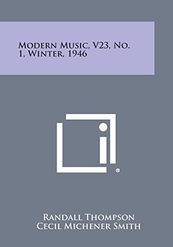Modern Music, V23, No. 1, Winter, 1946