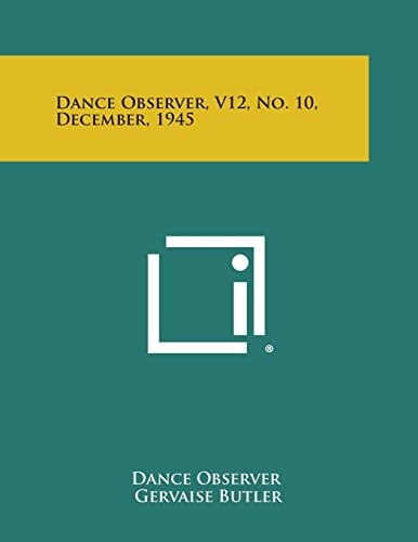 Dance Observer, V12, No. 10, December, 1945