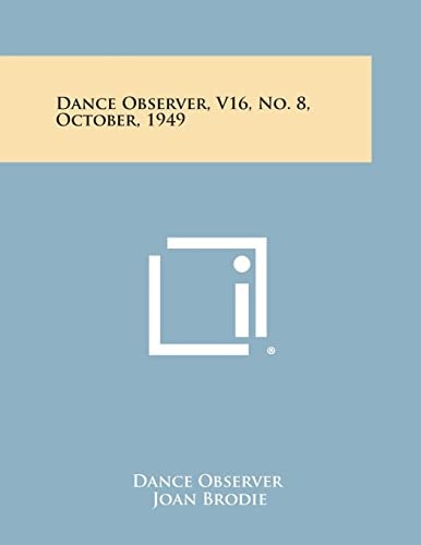 Dance Observer, V16, No. 8, October, 1949