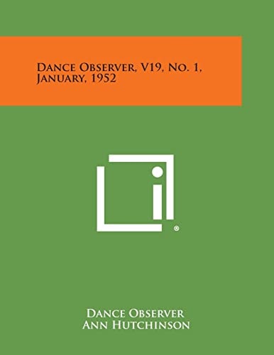 Dance Observer, V19, No. 1, January, 1952