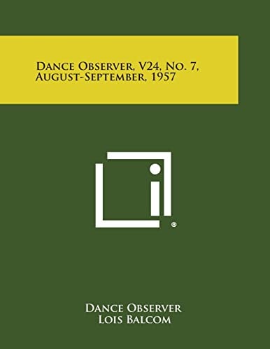 Dance Observer, V24, No. 7, August-September, 1957