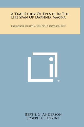 A Time Study of Events in the Life Span of Daphnia Magna Biological Bulletin, V83, No. 2, October, 1942