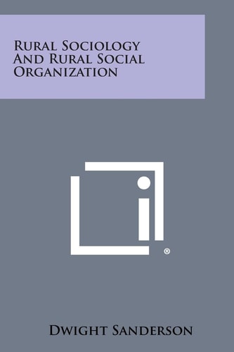 Rural Sociology and Rural Social Organization