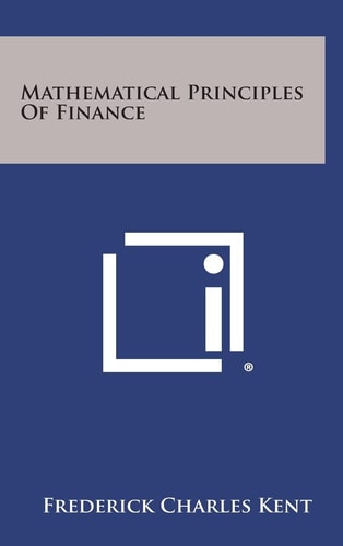 Mathematical Principles of Finance