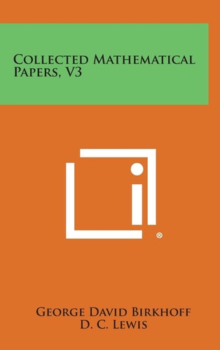 Collected Mathematical Papers, V3