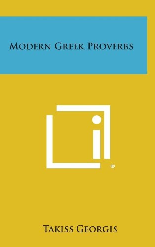 Modern Greek Proverbs