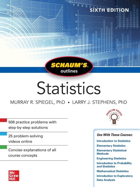Schaums Outline of Statistics, Sixth Edition
