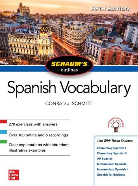 Schaums Outline of Spanish Vocabulary, Fifth Edition
