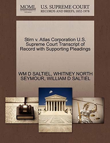 Stirn v. Atlas Corporation U.S. Supreme Court Transcript of Record with Supporting Pleadings