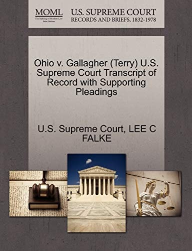 Ohio v. Gallagher (Terry) U.S. Supreme Court Transcript of Record with Supporting Pleadings