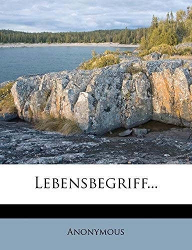 Lebensbegriff...
