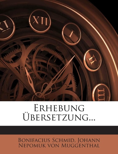 Erhebung Ubersetzung... (English and German Edition)