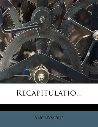 Recapitulatio...