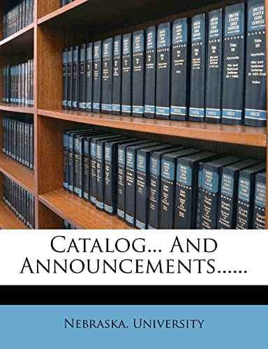 Catalog... And Announcements......
