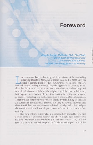 Decision-Making in Nursing .