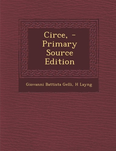 Circe, (English and Italian Edition)