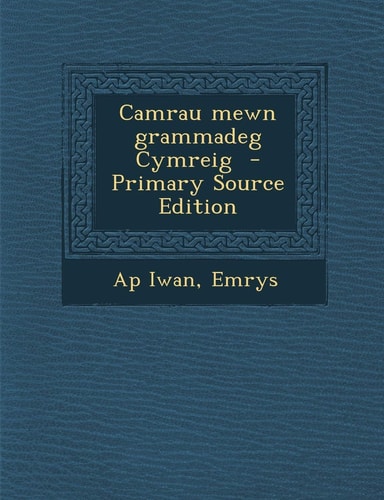Camrau Mewn Grammadeg Cymreig (English and Welsh Edition)