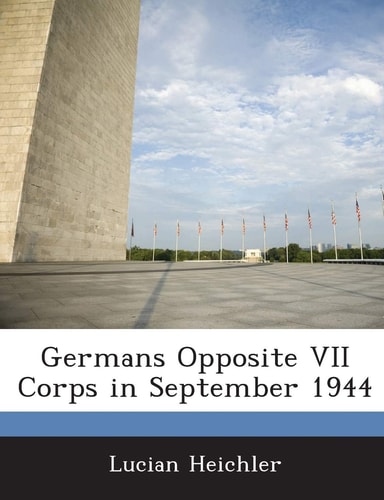 Germans Opposite VII Corps in September 1944