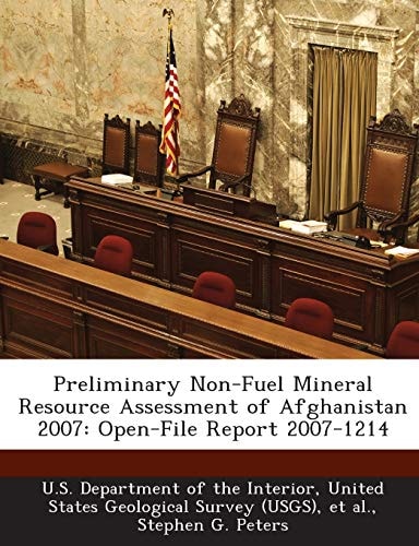 Preliminary Non-Fuel Mineral Resource Assessment of Afghanistan 2007: Open-File Report 2007-1214