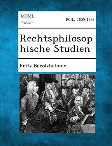 Rechtsphilosophische Studien