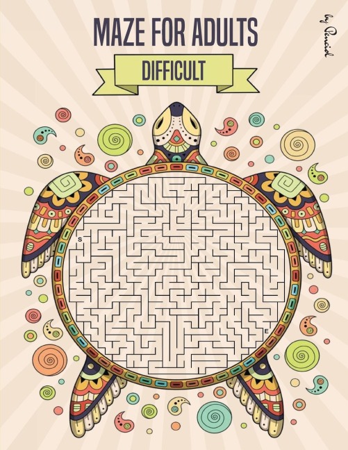 Maze for Adults Difficult: Maze puzzle book for adults - 150 Difficult Mazes and Labyrinth - Big book of mazes for adults - Can you escape the maze?