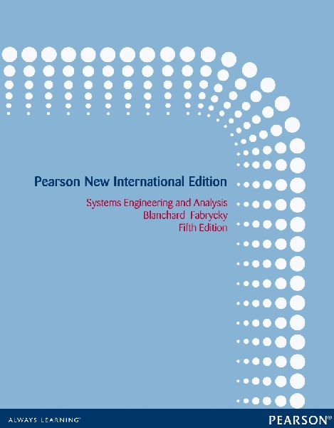 Systems Engineering and Analysis
