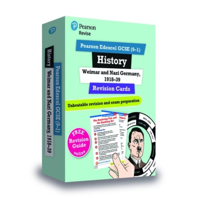 Pearson REVISE Edexcel GCSE History Weimar and Nazi Germany: Revision Cards incl. online revision and quizzes - for 2025, 2026 exams