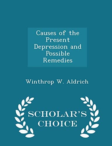 Causes of the Present Depression and Possible Remedies - Scholar's Choice Edition