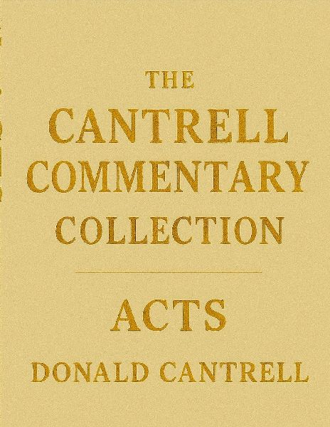 Cantrell's Commentary Acts
