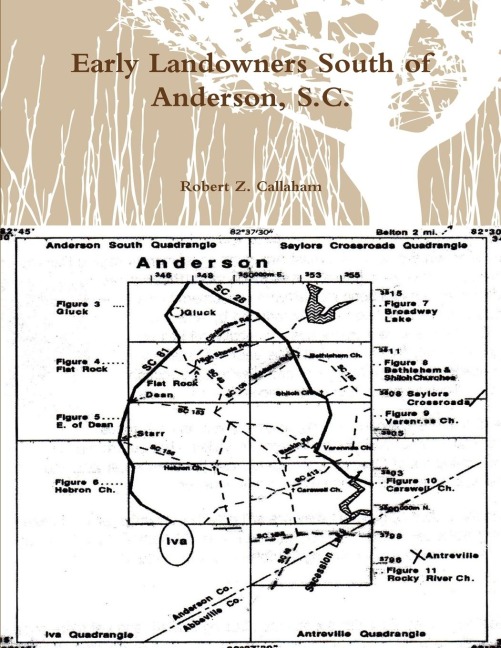 Early Landowners South of Anderson, S.C.