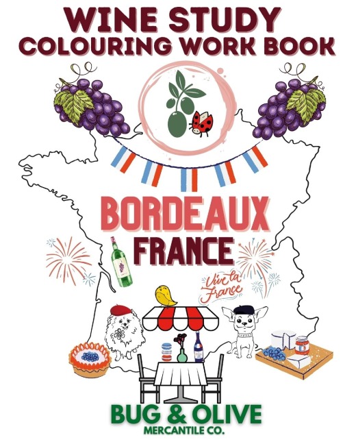 Bug & Olive Bordeaux Colouring Book