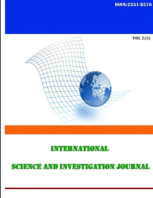 International Science and Investigation journal Vol 2(3)- September 2013