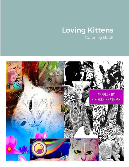 Loving Kittens: Coloring Book