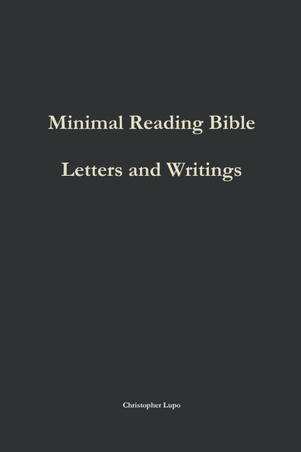 Minimal Reading Bible: Letters and Writings