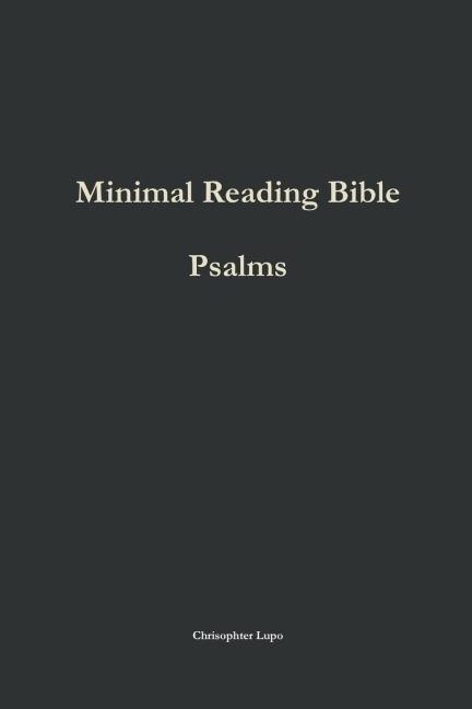 Minimal Reading Bible: Psalms