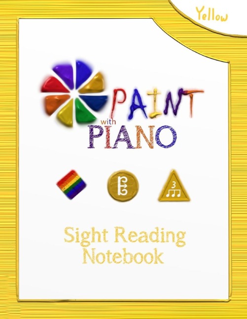 Paint with Piano: Yellow Sight Reading Notebook (Saddle Stich)