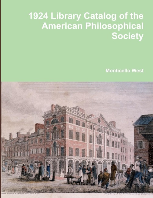 Library Catalog of the American Philosophical Society