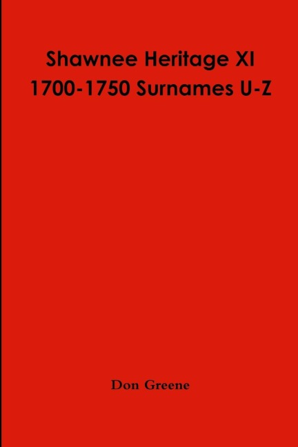 Shawnee Heritage XI U-Z