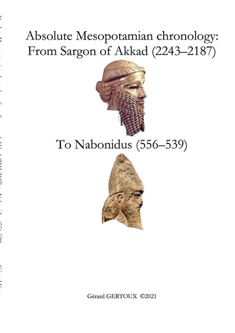 Absolute Mesopotamian chronology: From Sargon of Akkad (2243-2187) to Nabonidus (556-539)