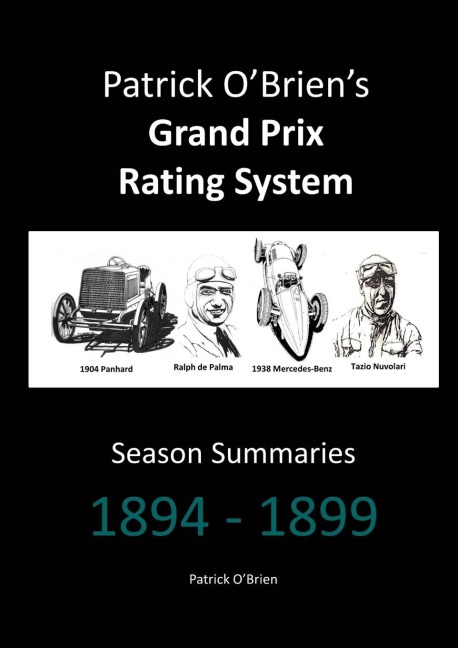 Patrick OBriens Grand Prix Rating System: Season Summaries 1894-1899