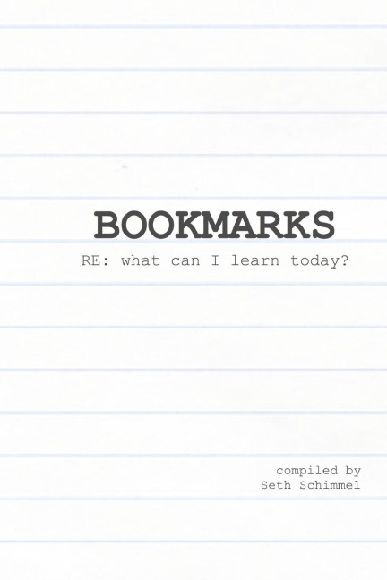 Bookmarks RE: what can I learn today?