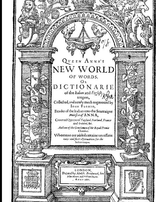Florios  Italian English Dictionary of 1611