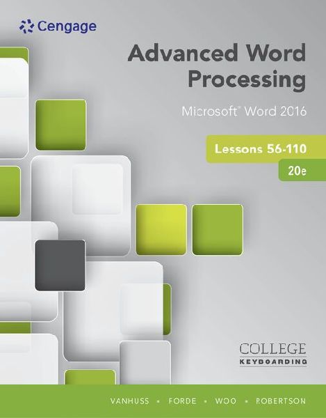 Bundle: Keyboarding and Word Processing Essentials Lessons 1-55, 20th + Advanced Word Processing Lessons 56-110, 20th