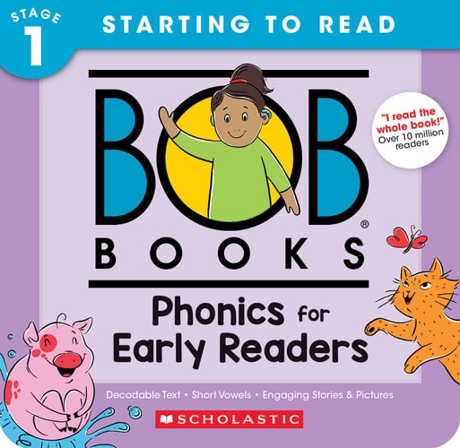 Bob Books - Phonics for Early Readers Box Set | Decodable Phonics Books, Ages 4 and Up, Kindergarten (Stage 1: Starting to Read)