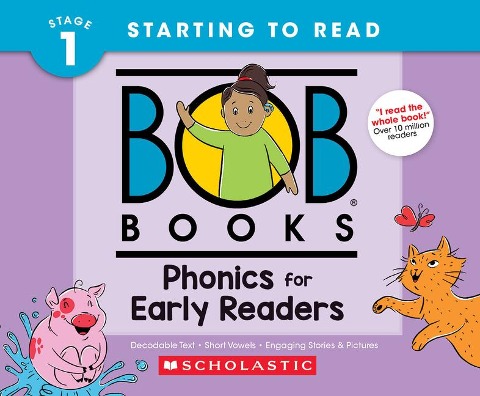 Bob Books - Phonics for Early Readers Hardcover Collection of 12 Stories Decodable Phonics Stories, Ages 4 and Up, Kindergarten (Stage 1: Starting to Read)
