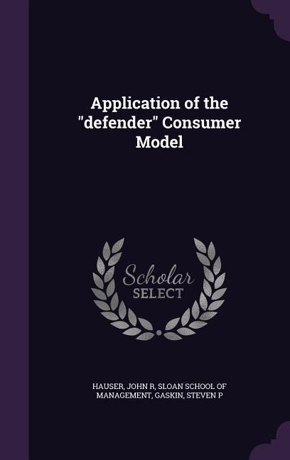 Application of the "defender" Consumer Model