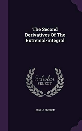 The Second Derivatives Of The Extremal-integral